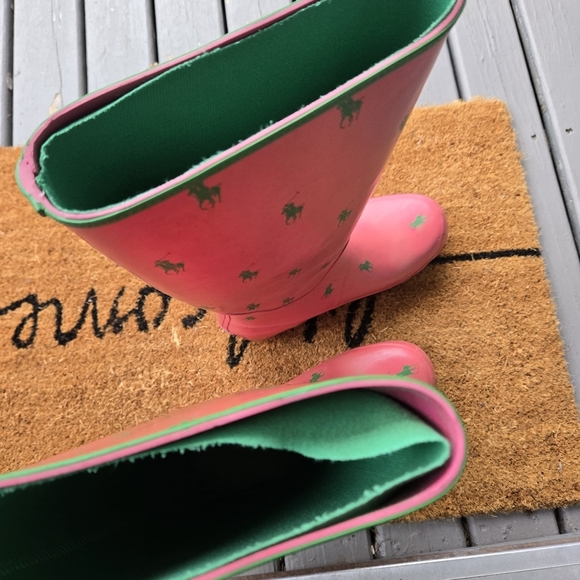 Polo Ralph Lauren Pink Womens Rain Boots - Picture 12 of 16